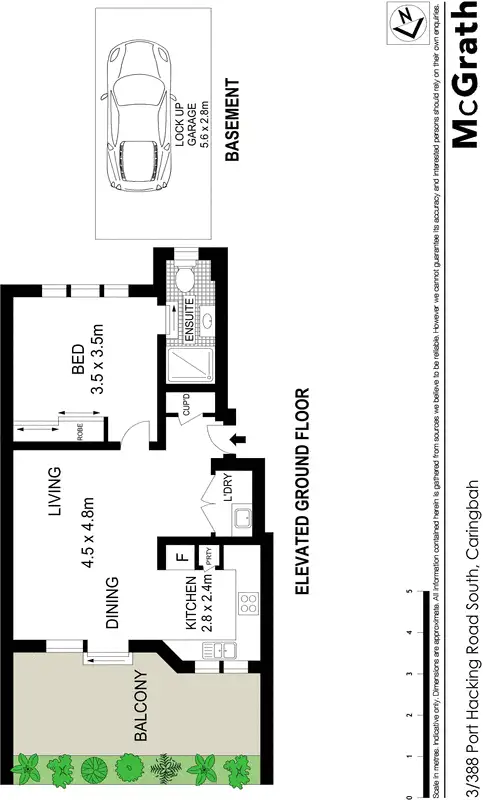 Floorplan of Homely apartment listing, 3/388 Port Hacking Road South, Caringbah NSW 2229