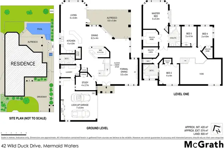 Floorplan of Homely house listing, 42 Wild Duck Drive, Mermaid Waters QLD 4218
