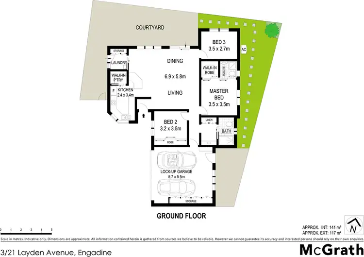 Floorplan of Homely villa listing, 3/21 Layden Avenue, Engadine NSW 2233