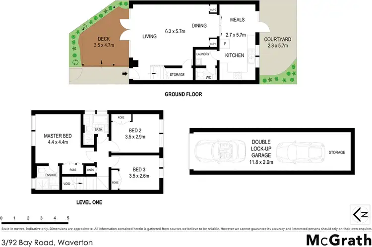 Floorplan of Homely townhouse listing, 3/92 Bay Road, Waverton NSW 2060