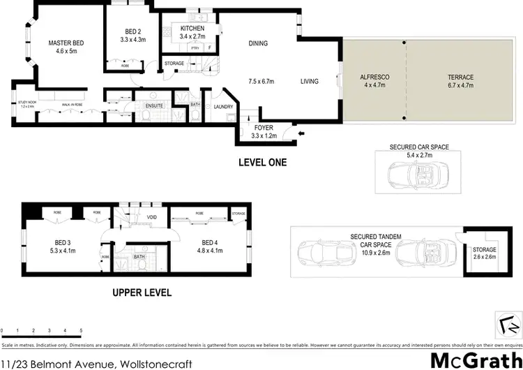 Floorplan of Homely apartment listing, 11/23 Belmont Avenue, Wollstonecraft NSW 2065