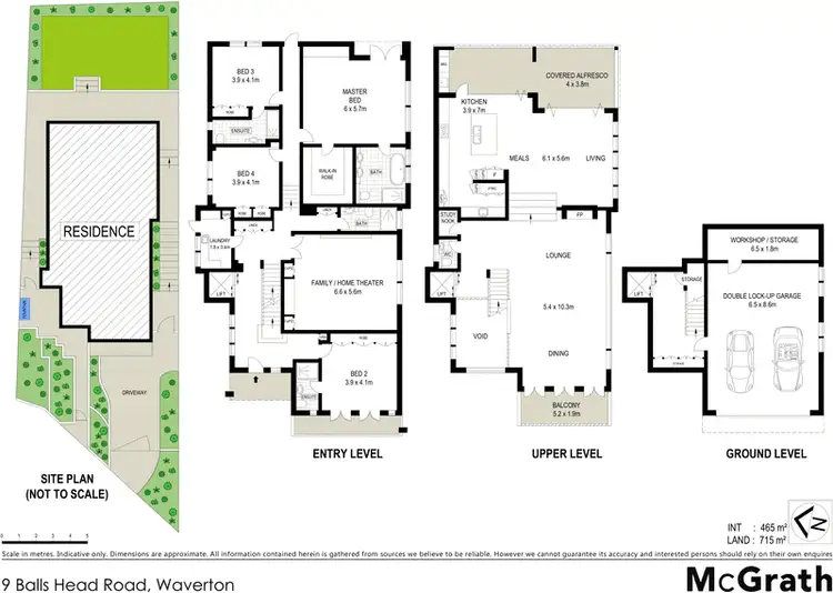 Floorplan of Homely house listing, 9 Balls Head Road, Waverton NSW 2060