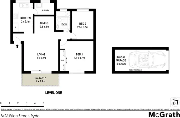 Floorplan of Homely apartment listing, 8/26 Price Street, Ryde NSW 2112