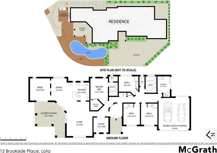 Floorplan of Homely house listing, 13 Brookside Place, Lota QLD 4179