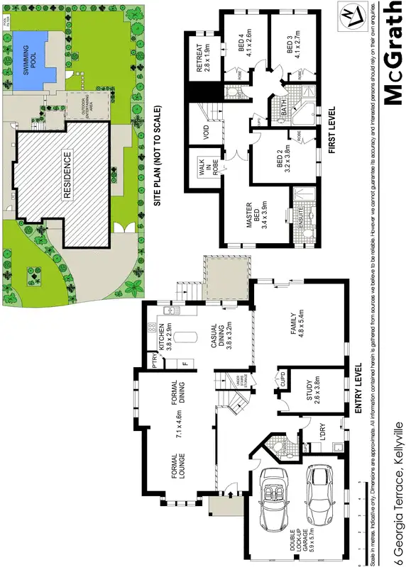 Floorplan of Homely house listing, 6 Georgia Terrace, Kellyville NSW 2155