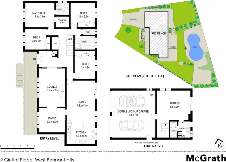Floorplan of Homely house listing, 9 Giuffre Place, West Pennant Hills NSW 2125