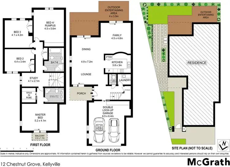 Floorplan of Homely house listing, 12 Chestnut Grove, Kellyville NSW 2155