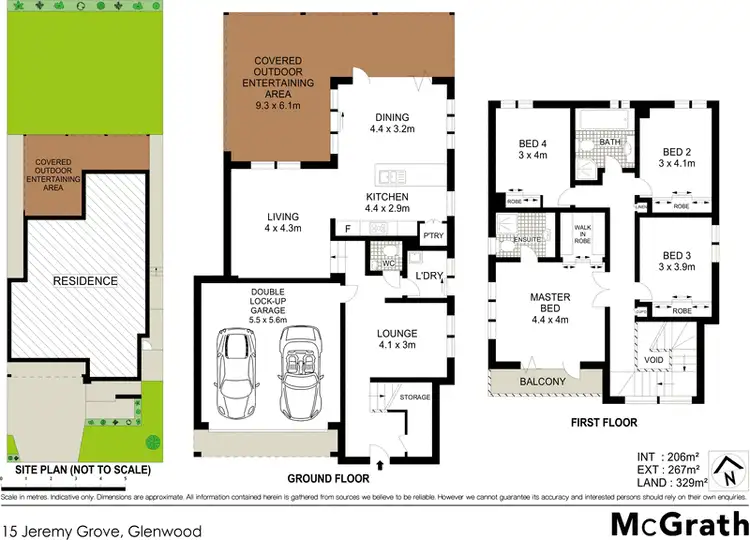 Floorplan of Homely house listing, 15 Jeremy Grove, Glenwood NSW 2768