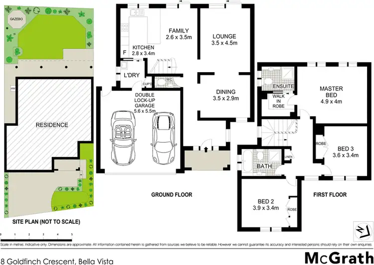 Floorplan of Homely house listing, 8 Goldfinch Crescent, Bella Vista NSW 2153