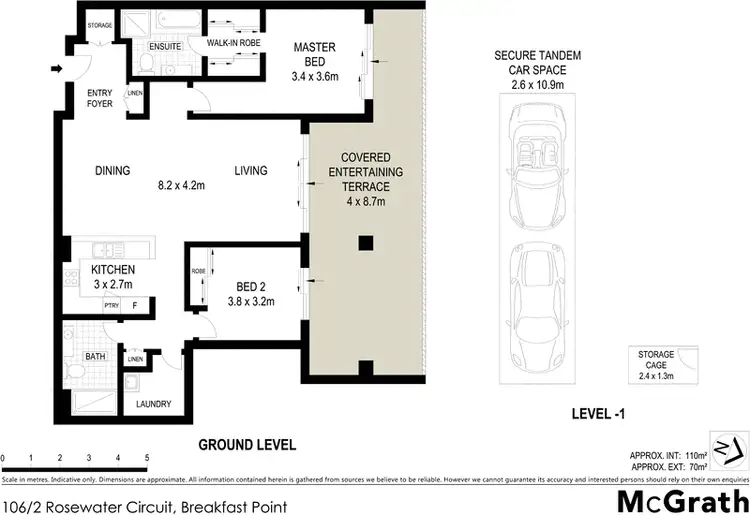 Floorplan of Homely apartment listing, 106/2 Rosewater Circuit, Breakfast Point NSW 2137