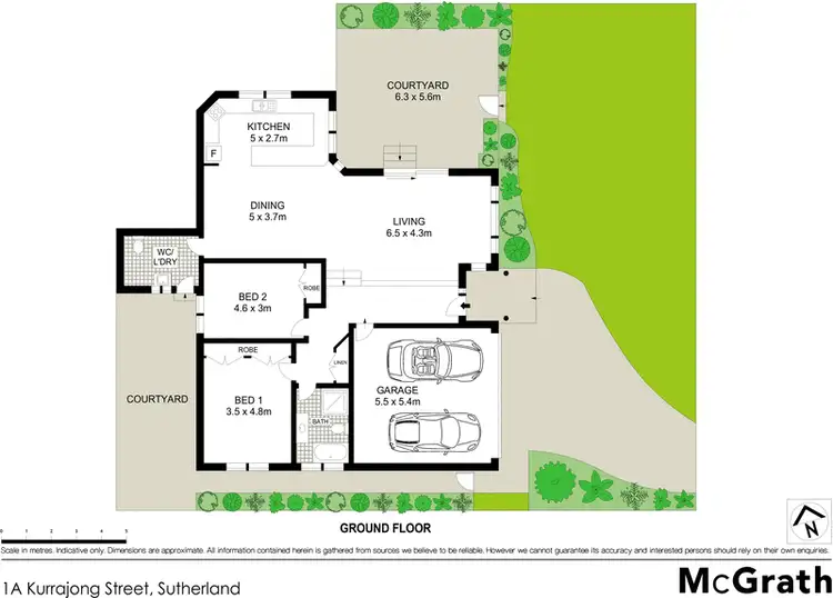 Floorplan of Homely villa listing, 1A Kurrajong Street, Sutherland NSW 2232