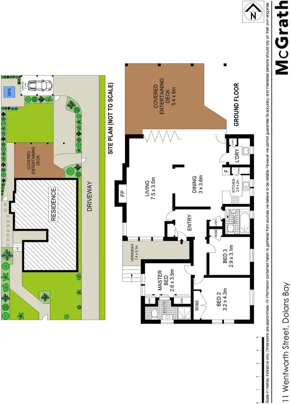 Floorplan of Homely house listing, 11 Wentworth Street, Dolans Bay NSW 2229