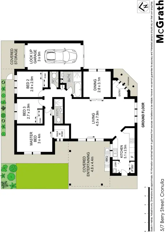 Floorplan of Homely villa listing, 5/7 Berry Street, Cronulla NSW 2230