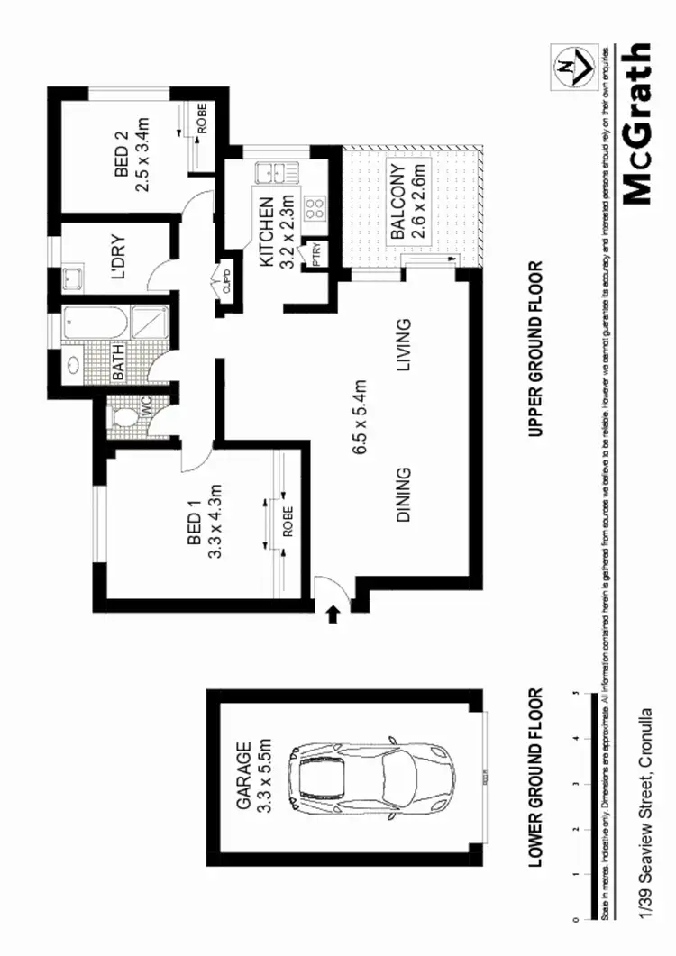 Floorplan of Homely apartment listing, 1/39 Seaview Street, Cronulla NSW 2230