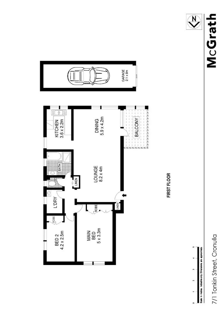 Floorplan of Homely apartment listing, 7/1 Tonkin Street, Cronulla NSW 2230