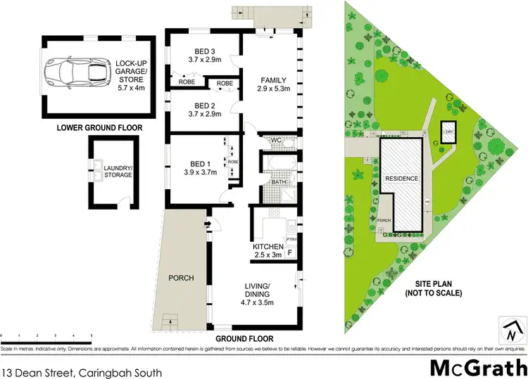 Floorplan of Homely house listing, 13 Dean Street, Caringbah South NSW 2229