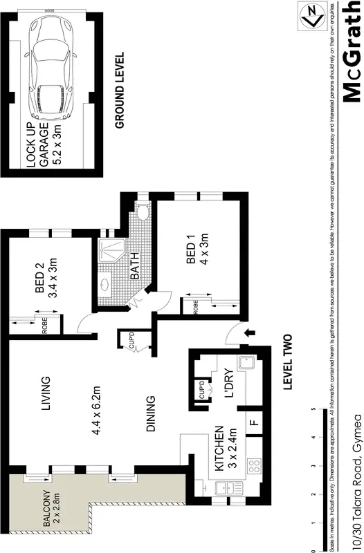 Floorplan of Homely apartment listing, 10/30 Talara Road, Gymea NSW 2227