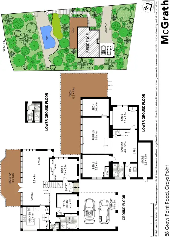 Floorplan of Homely house listing, 88 Grays Point Road, Grays Point NSW 2232