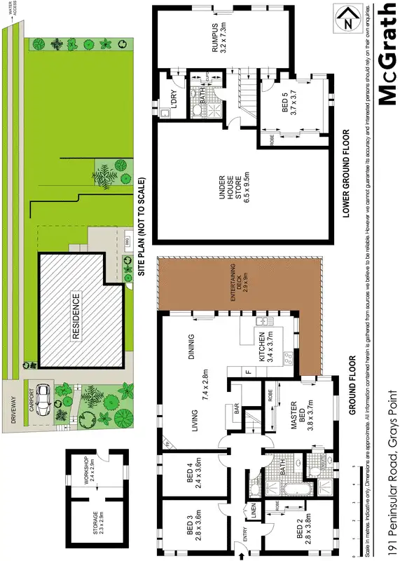 Floorplan of Homely house listing, 191 Peninsular Road, Grays Point NSW 2232