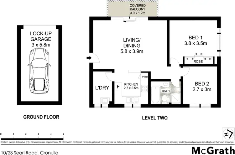 Floorplan of Homely apartment listing, 10/23 Searl Road, Cronulla NSW 2230