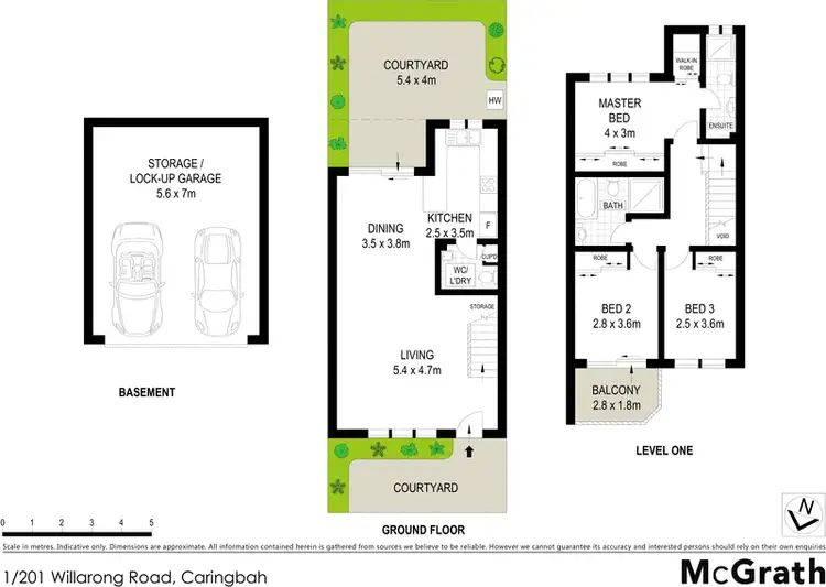 Floorplan of Homely townhouse listing, 1/201 Willarong Road, Caringbah NSW 2229