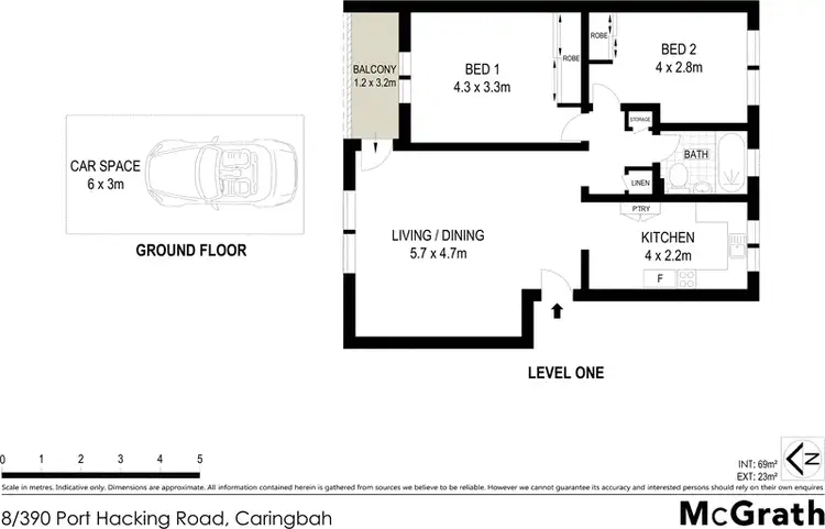 Floorplan of Homely apartment listing, 8/390 Port Hacking Road, Caringbah NSW 2229