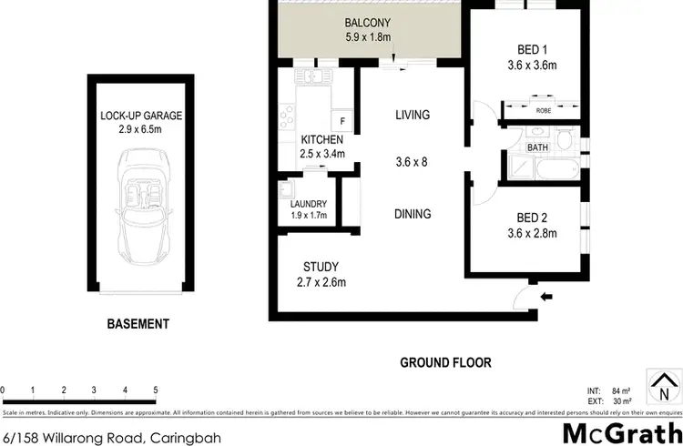 Floorplan of Homely apartment listing, 6/158 Willarong Road, Caringbah NSW 2229