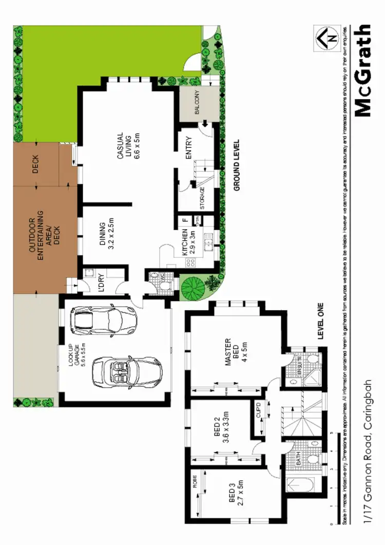 Floorplan of Homely townhouse listing, 1/17 Gannons Road, Caringbah NSW 2229