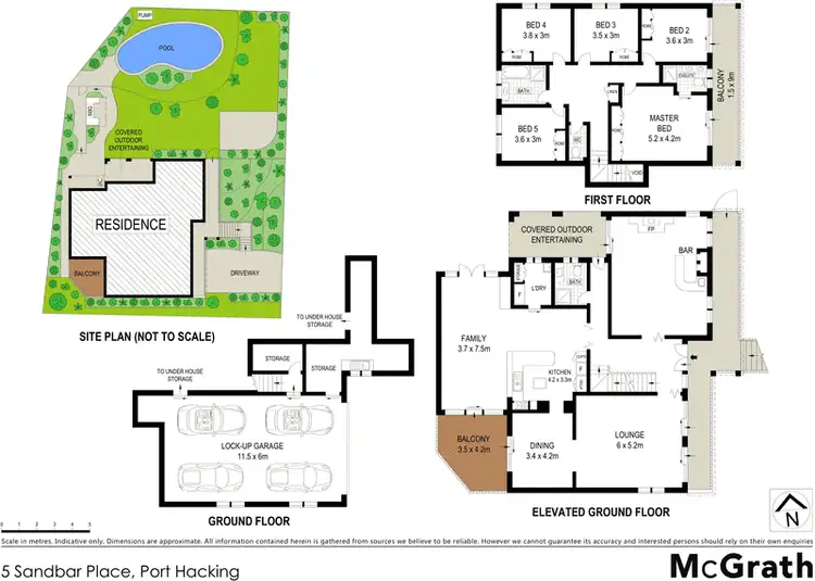 Floorplan of Homely house listing, 5 Sandbar Place, Port Hacking NSW 2229