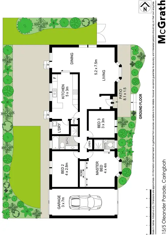 Floorplan of Homely villa listing, 15/5 Oleander Parade, Caringbah NSW 2229