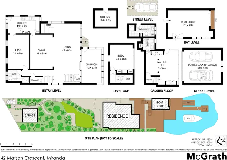 Floorplan of Homely house listing, 42 Matson Crescent, Miranda NSW 2228