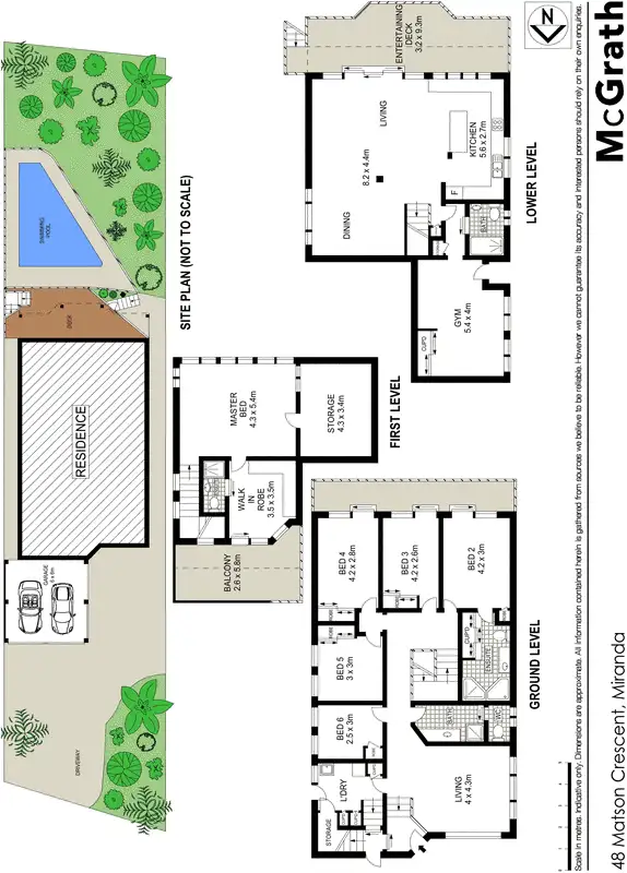 Floorplan of Homely house listing, 48 Matson Crescent, Miranda NSW 2228