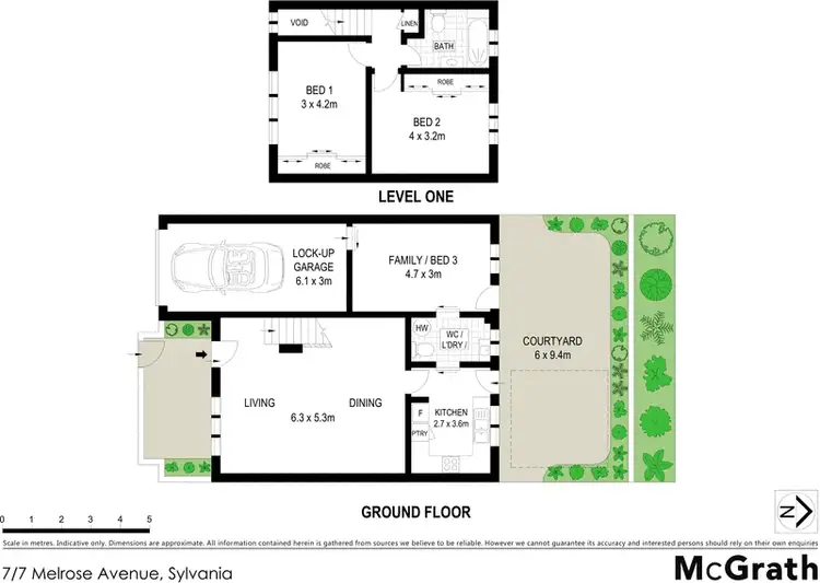 Floorplan of Homely townhouse listing, 7/7 Melrose Avenue, Sylvania NSW 2224