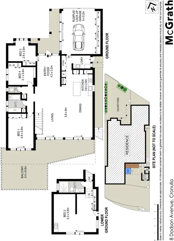 Floorplan of Homely house listing, 8 Dodson Avenue, Cronulla NSW 2230