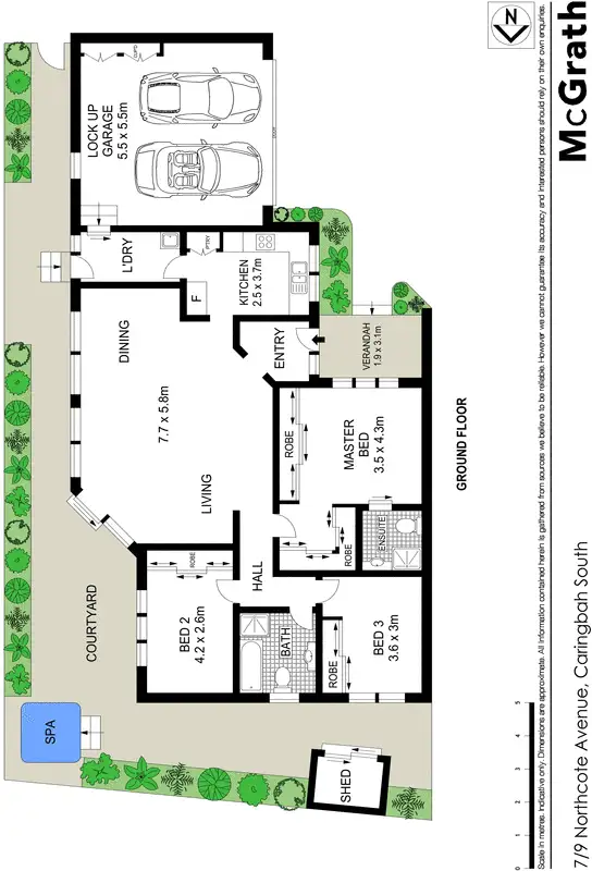 Floorplan of Homely villa listing, 7/9 Northcote Avenue, Caringbah South NSW 2229