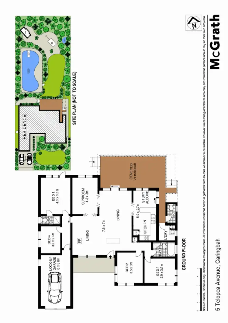 Floorplan of Homely house listing, 5 Telopea Avenue, Caringbah NSW 2229