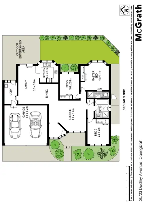 Floorplan of Homely townhouse listing, 20/23 Dudley Avenue, Caringbah NSW 2229