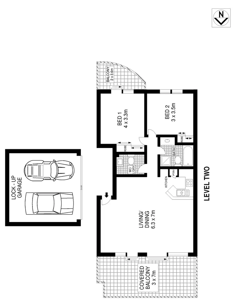 Floorplan of Homely apartment listing, 12/14 Mansfield Avenue, Caringbah NSW 2229