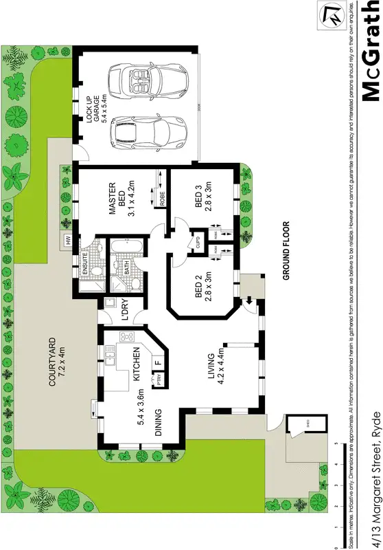 Floorplan of Homely townhouse listing, 4/13 Margaret Street, Ryde NSW 2112