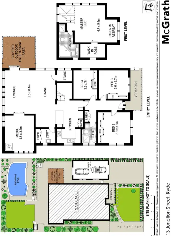 Floorplan of Homely house listing, 13 Junction Street, Ryde NSW 2112