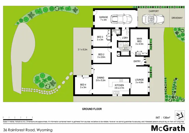 Floorplan of Homely house listing, 36 Rainforest Road, Wyoming NSW 2250