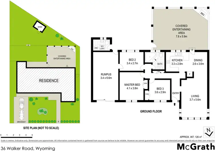 Floorplan of Homely house listing, 36 Walker Road, Wyoming NSW 2250