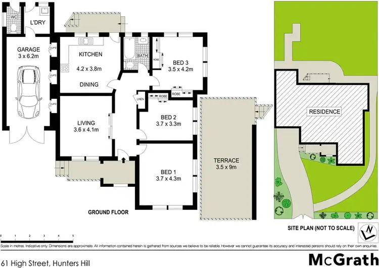 Floorplan of Homely house listing, 61 High Street, Hunters Hill NSW 2110