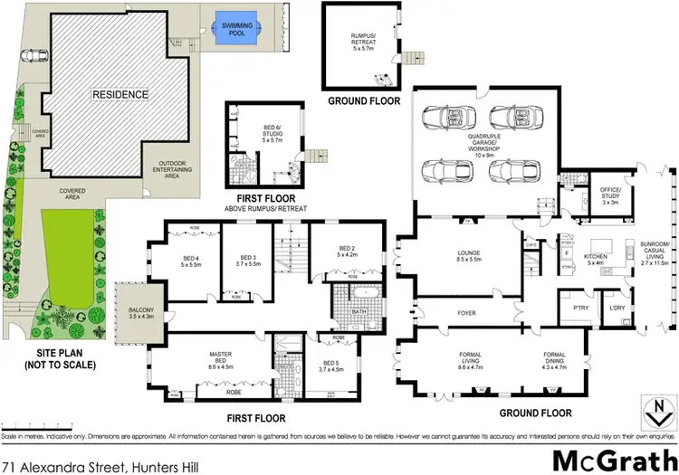 Floorplan of Homely house listing, 71 Alexandra Street, Hunters Hill NSW 2110