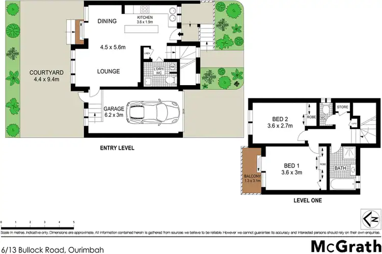 Floorplan of Homely townhouse listing, 6/13 Bullock Road, Ourimbah NSW 2258