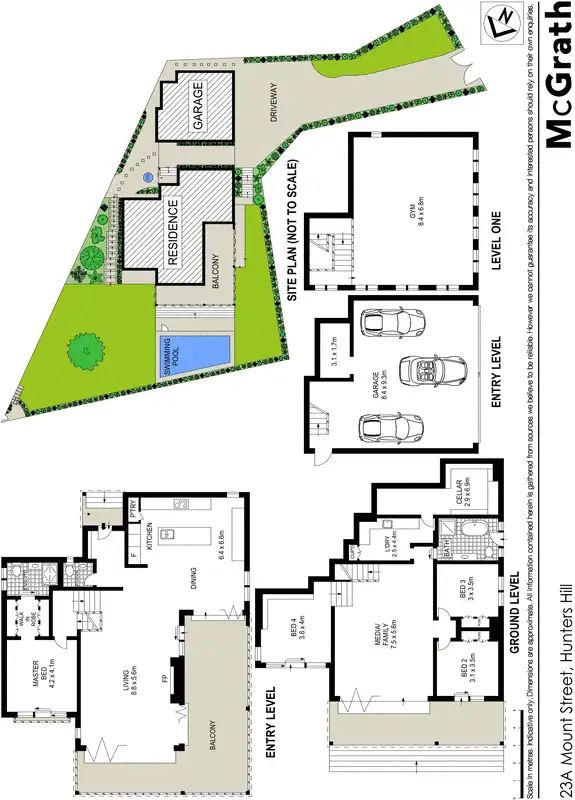 Floorplan of Homely house listing, 23A Mount Street, Hunters Hill NSW 2110