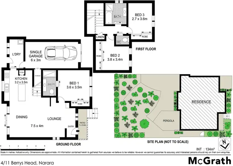 Floorplan of Homely townhouse listing, 4/11 Berrys Head Road, Narara NSW 2250