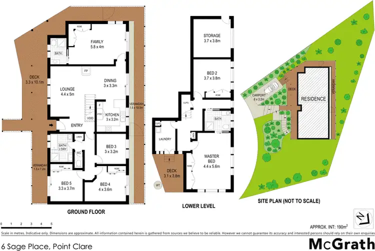 Floorplan of Homely house listing, 6 Sage Place, Point Clare NSW 2250