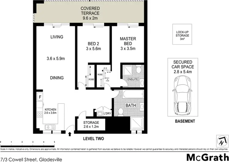 Floorplan of Homely apartment listing, 7/3 Cowell Street, Gladesville NSW 2111