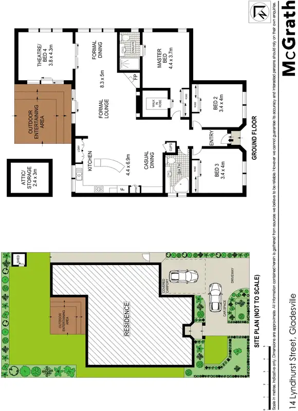 Floorplan of Homely house listing, 14 Lyndhurst Street, Gladesville NSW 2111